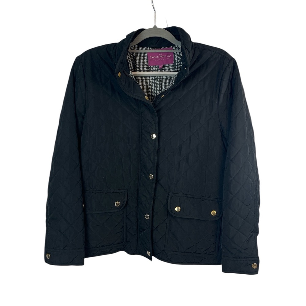 The Savile Row Co woman’s black‎ quilted jacket size large